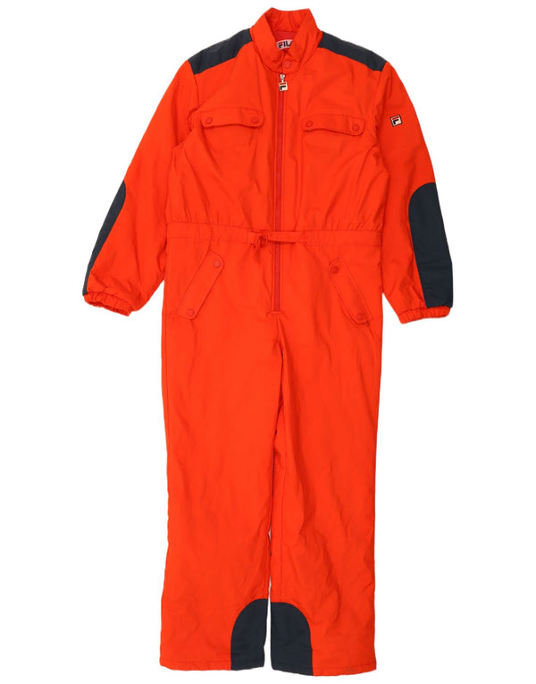Fila Mens Ski Jumpsuit UK 40 Medium Orange Colourblock Polyamide