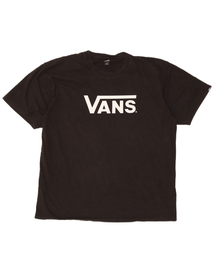 Vans Mens Graphic T-Shirt Top XL Black Cotton