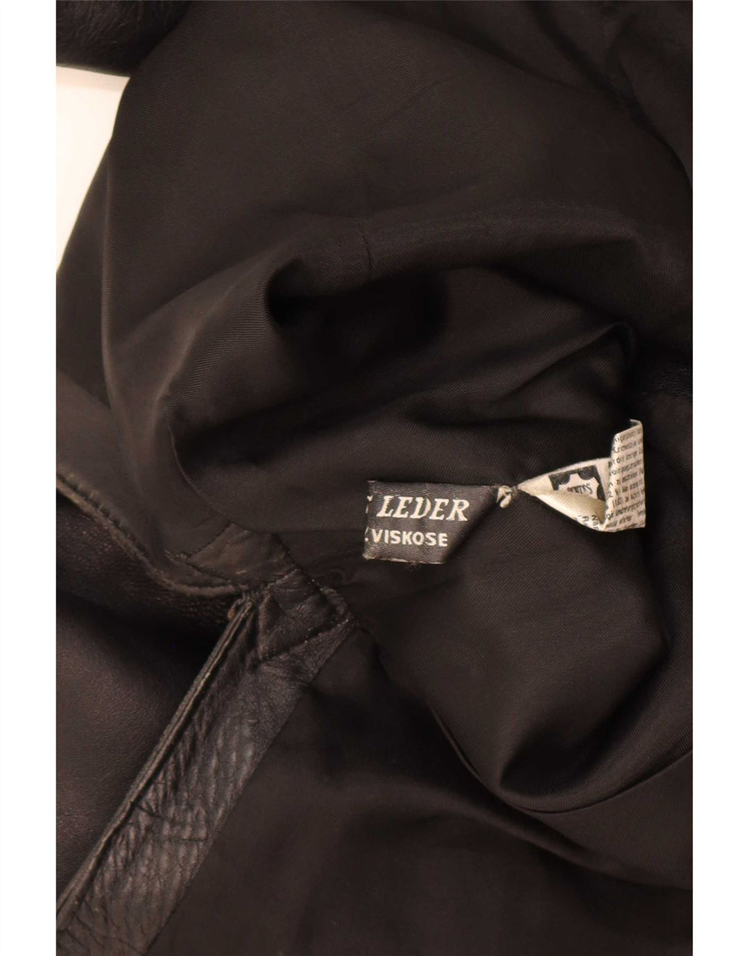 Vintage Womens Leather Jacket IT 42 Medium Black