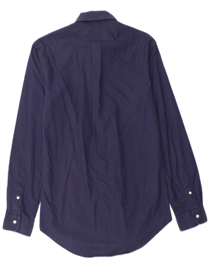 POLO RALPH LAUREN Mens Custom Fit Shirt XS Navy Blue Cotton