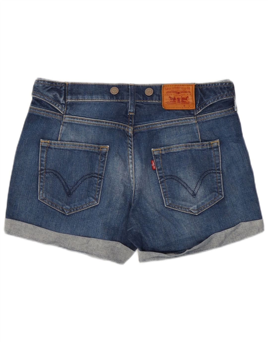 Levi's Womens Denim Shorts W30 Medium  Blue Cotton