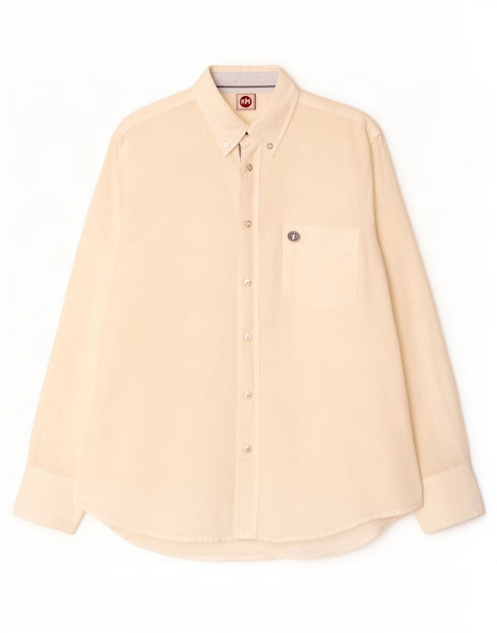 Murphy & Nye Mens Regular Fit Shirt Medium White Linen