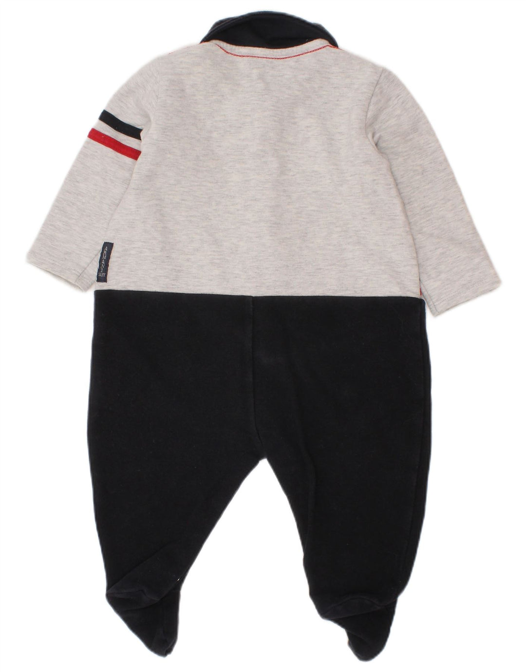 ARMANI BABY Baby Boys Long Sleeve Jumpsuit 3-6 Months  Black Colourblock