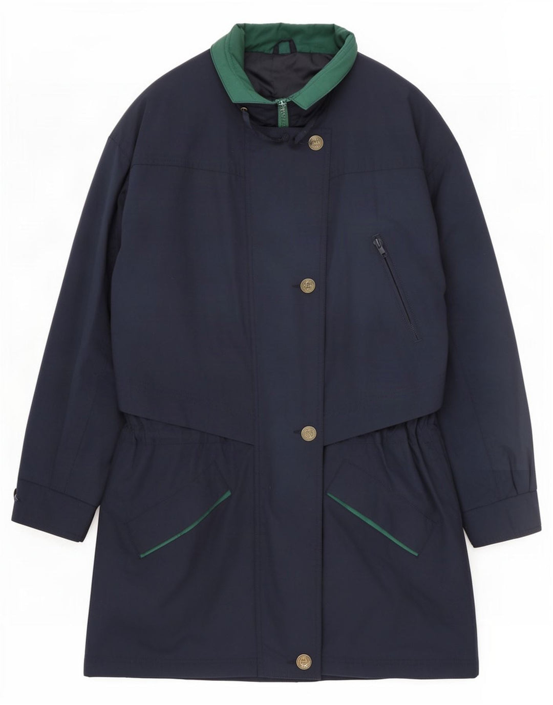 St. Bernard Womens Oversized Raincoat UK 10 Small Navy Blue Polyester