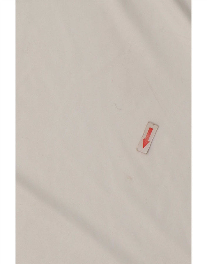 Adidas Mens Polo Shirt Medium White Polyester