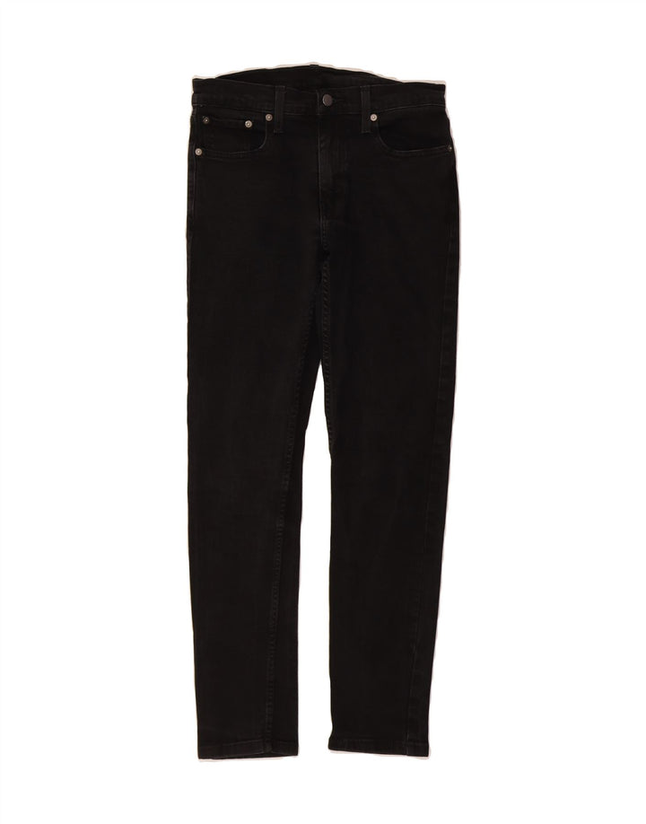 LEVI'S Womens 512 Slim Tapered Jeans W30 L29 Black Cotton Vintage Levi's and Second-Hand Levi's from Messina Hembry 