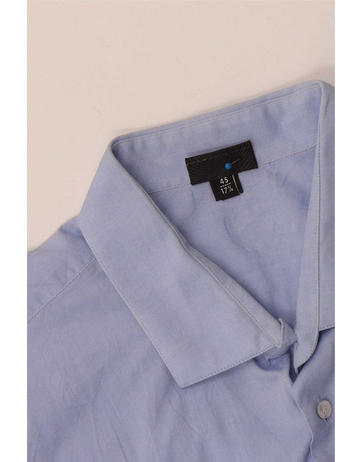 Just Cavalli Mens Shirt Size 45 17 3/4 XL Blue