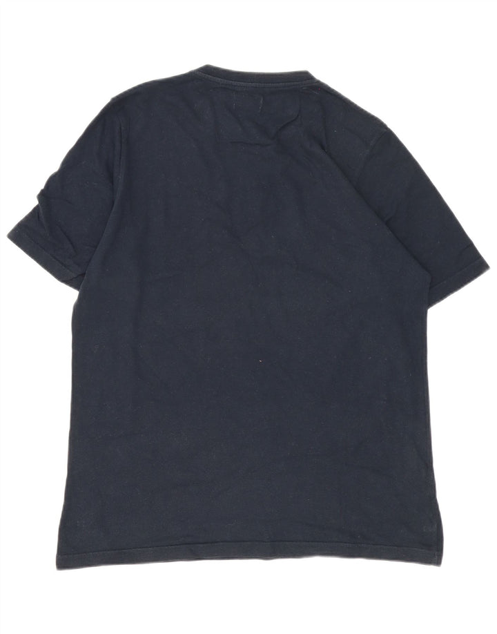 Kappa Mens Graphic T-Shirt Top Large Navy Blue Cotton
