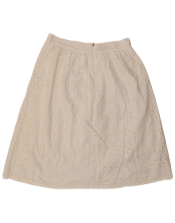 ALTAMIRA  Womens Milano A-Line Skirt W30 Medium White Geometric