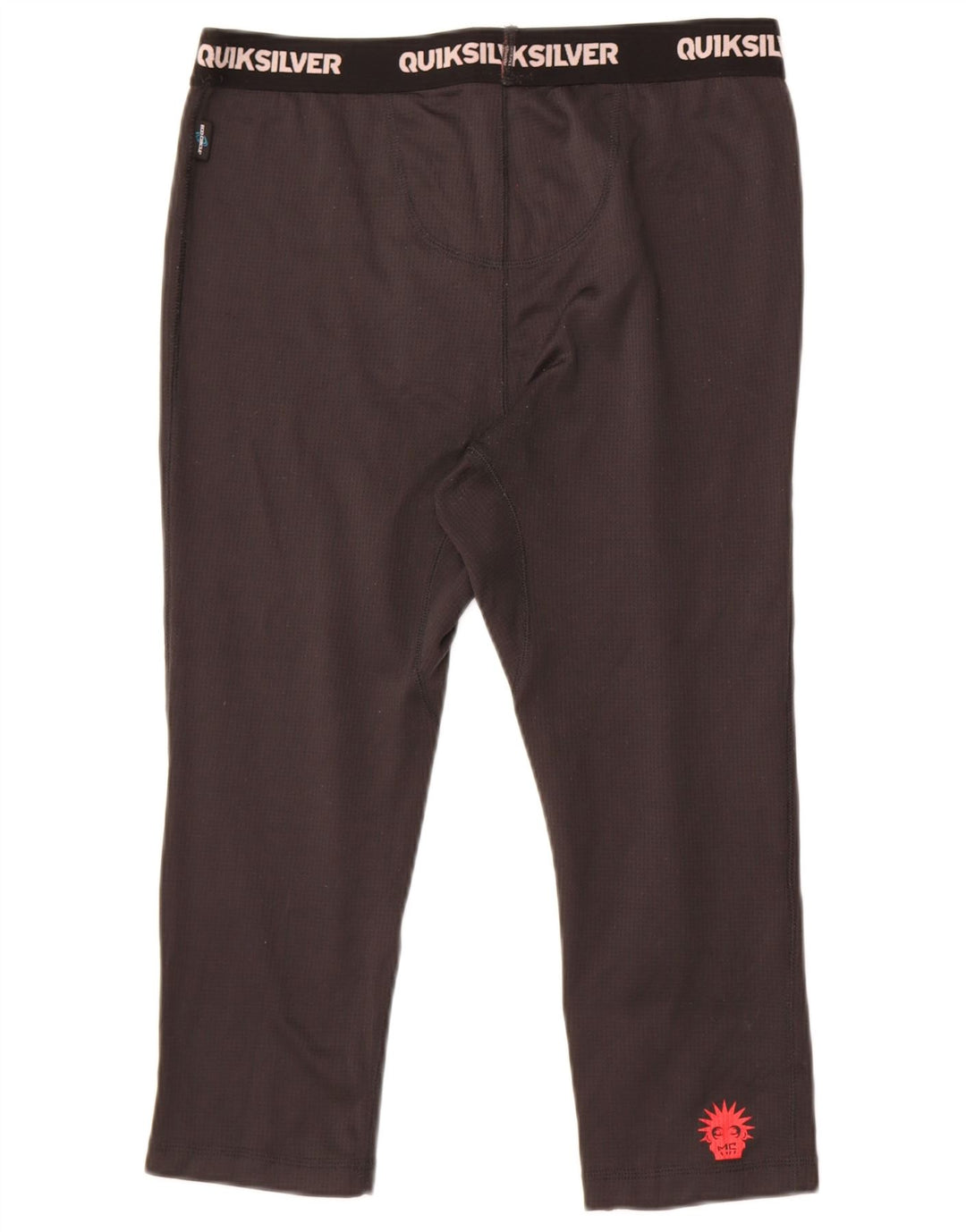 Quiksilver Mens Graphic Capri Leggings Large  Black