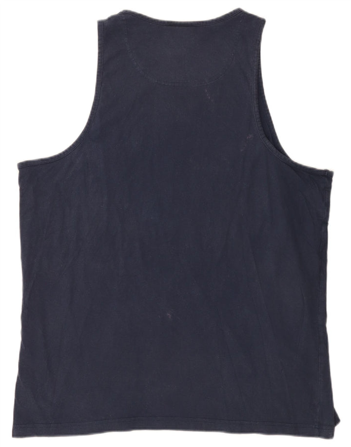Umbro Mens Vest Top 2XL Navy Blue Cotton