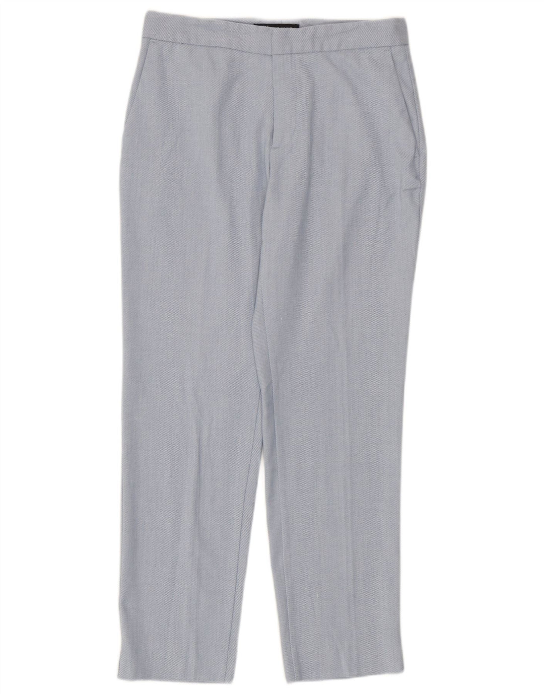 Zara Womens Straight Chino Trousers EU 38 Small W28 L27 Blue Polyester