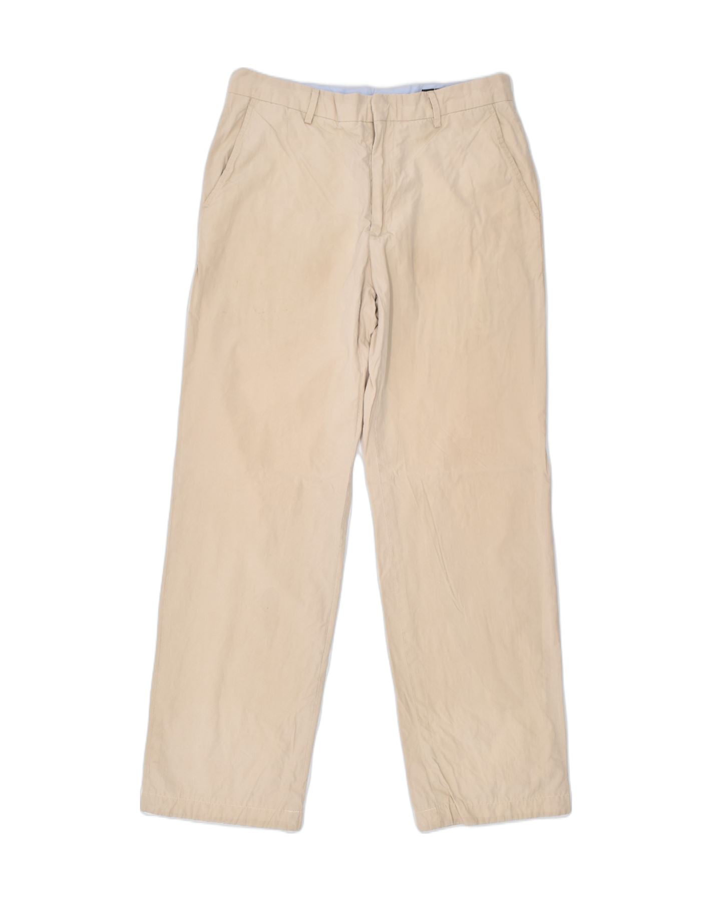 BANANA REPUBLIC Mens Straight Chino Trousers W33 L32 Beige Cotton, Vintage  & Second-Hand Clothing Online