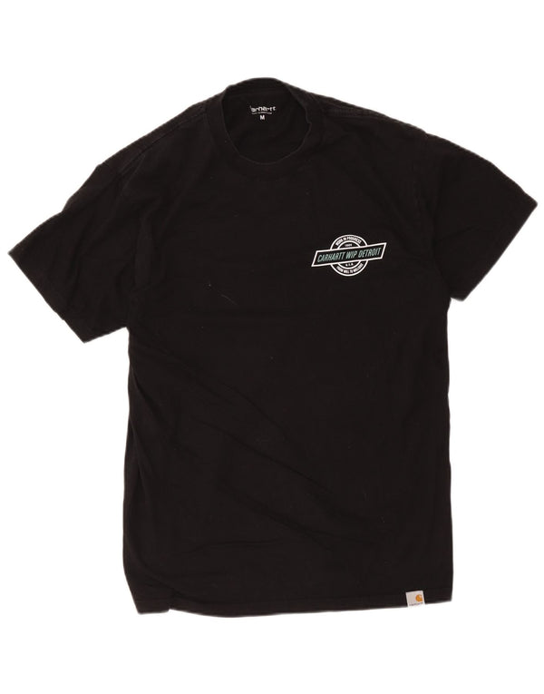Carhartt Mens Graphic T-Shirt Top Medium Black Cotton