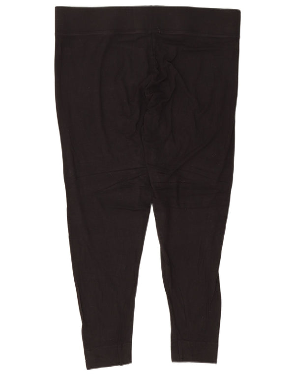 Marks & Spencer Womens Capri Leggings UK 18 XL Black Viscose