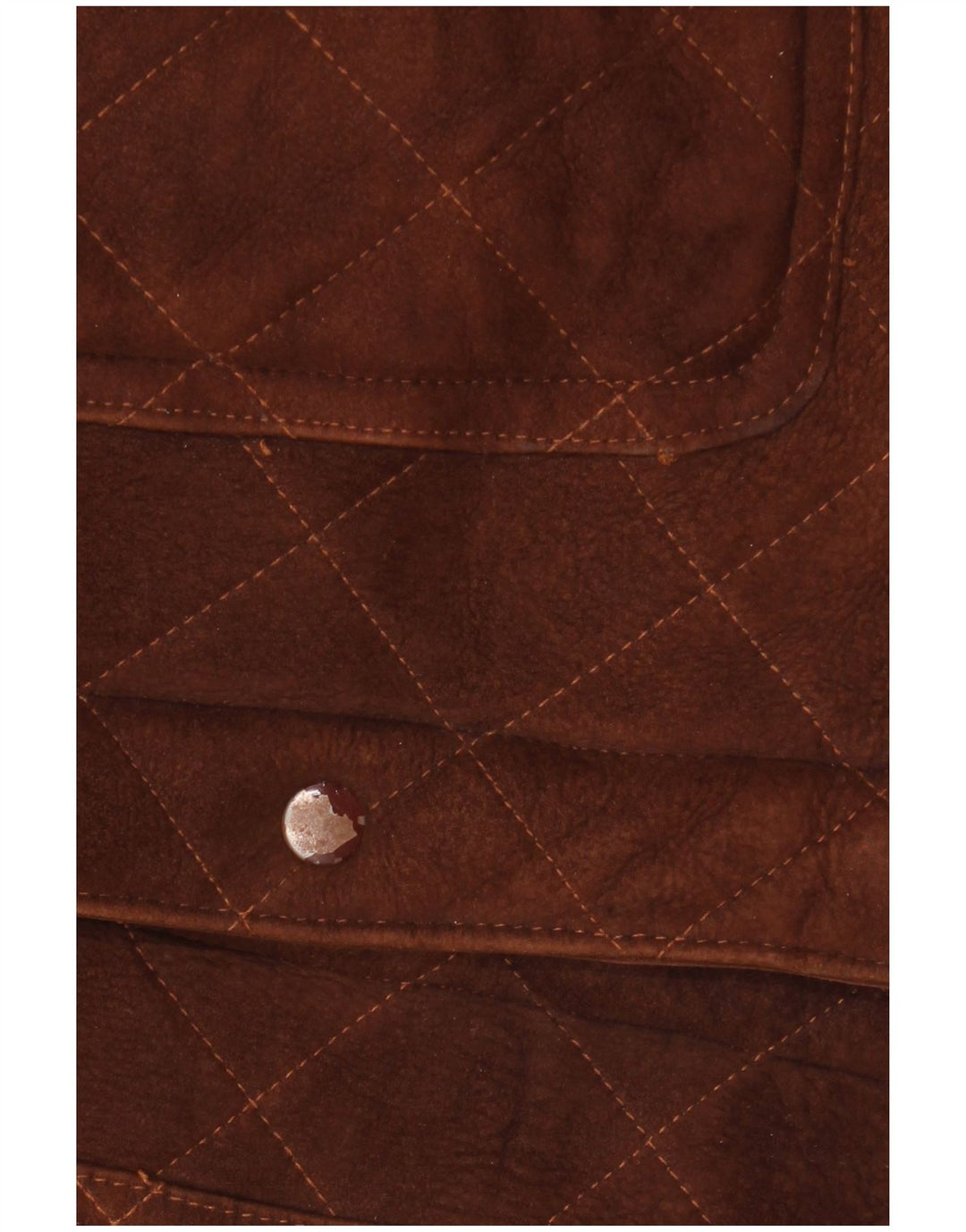 Vintage Mens Shearling Jacket IT 50 Large Brown Shearling