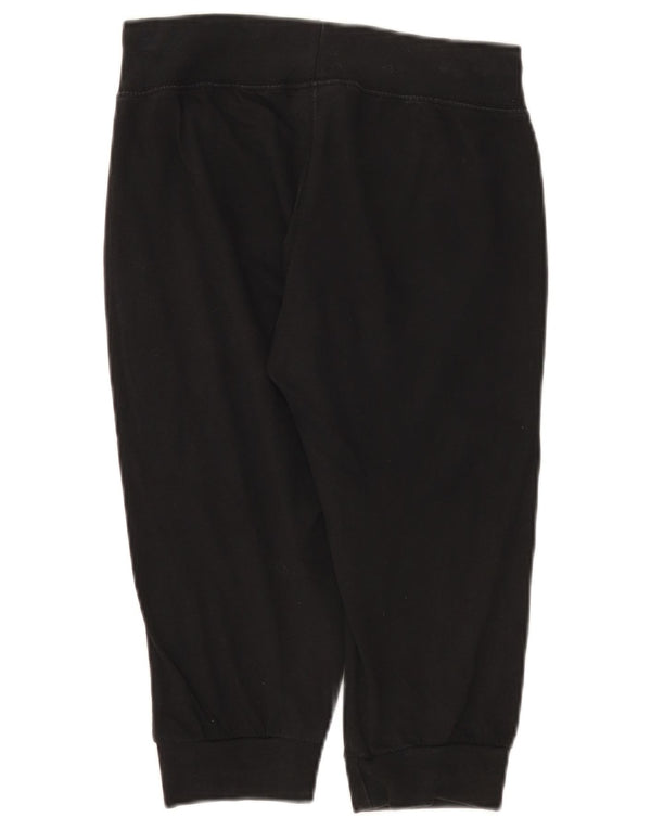 Champion Womens Capri Tracksuit Trousers Joggers UK 6 XS Black Cotton