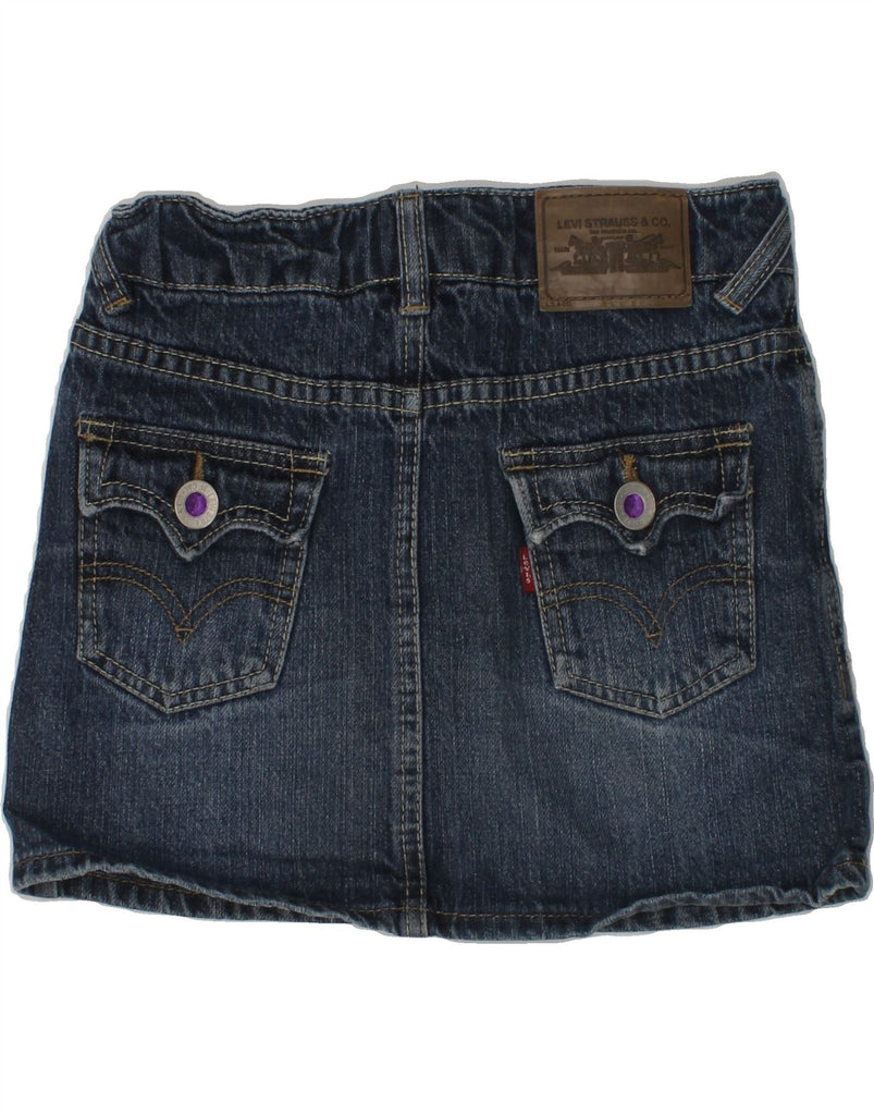 LEVI'S Girls Regular Fit Denim Skirt 7-8 Years W24  Blue Cotton | Vintage Levi's | Thrift | Second-Hand Levi's | Used Clothing | Messina Hembry 