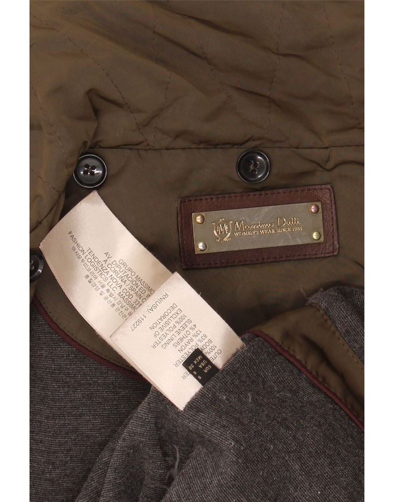 MASSIMO DUTTI Womens Padded Jacket UK 10 Small Brown Polyester Vintage Massimo Dutti and Second-Hand Massimo Dutti from Messina Hembry 