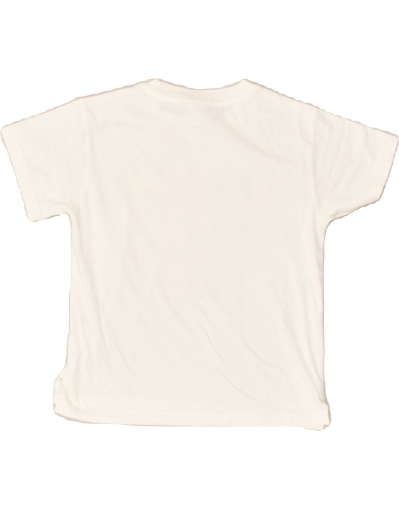 CHAMPION Girls Graphic T-Shirt Top 9-10 Years Medium Off White Cotton | Vintage Champion | Thrift | Second-Hand Champion | Used Clothing | Messina Hembry 