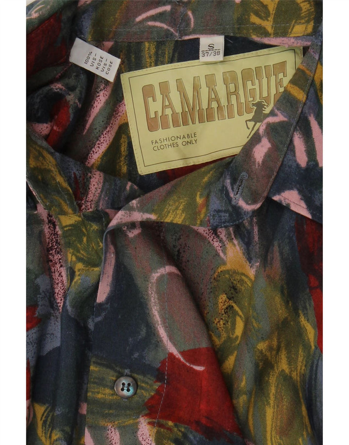 Camargue Mens Abstract Pattern Shirt Size 37/38 Small Multicoloured Viscose