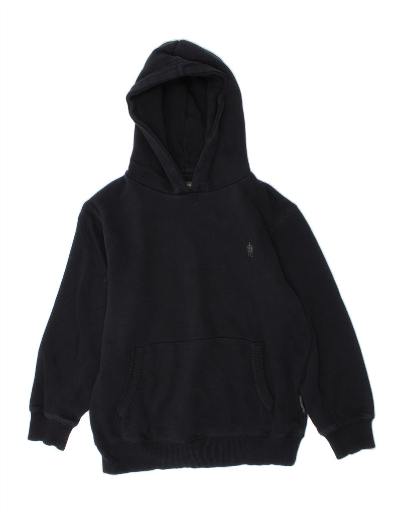 FRENCH CONNECTION Boys Hoodie Jumper 11-12 Years Navy Blue Cotton Vintage French Connection and Second-Hand French Connection from Messina Hembry 
