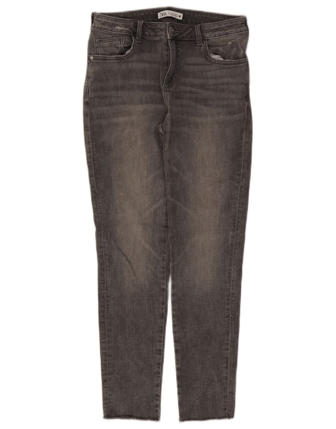 Zara Womens Slim Jeans EU 42 Large W32 L28 Grey