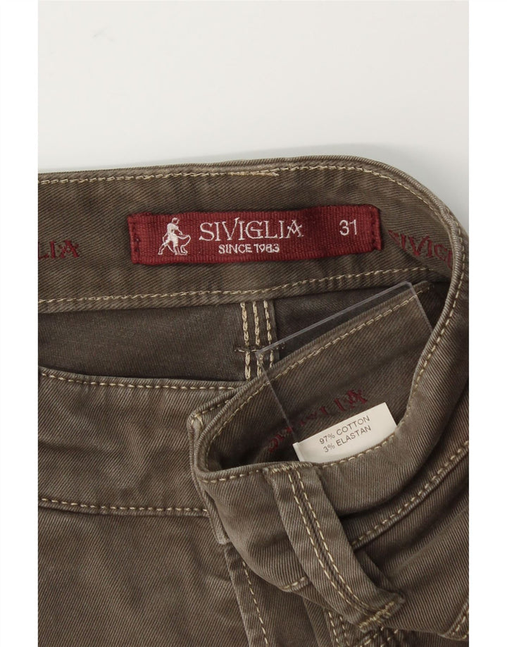 SIVIGLIA Mens Slim Jeans W31 L32 Brown Cotton Vintage SIVIGLIA and Second-Hand SIVIGLIA from Messina Hembry 