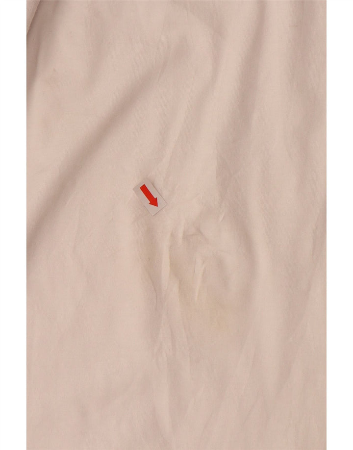 ADIDAS Womens Longline Graphic T-Shirt Top UK 22 XL White Cotton