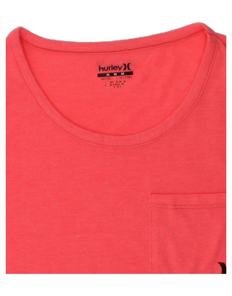 HURLEY Girls T-Shirt Top 10-11 Years Medium Pink | Vintage Hurley | Thrift | Second-Hand Hurley | Used Clothing | Messina Hembry 