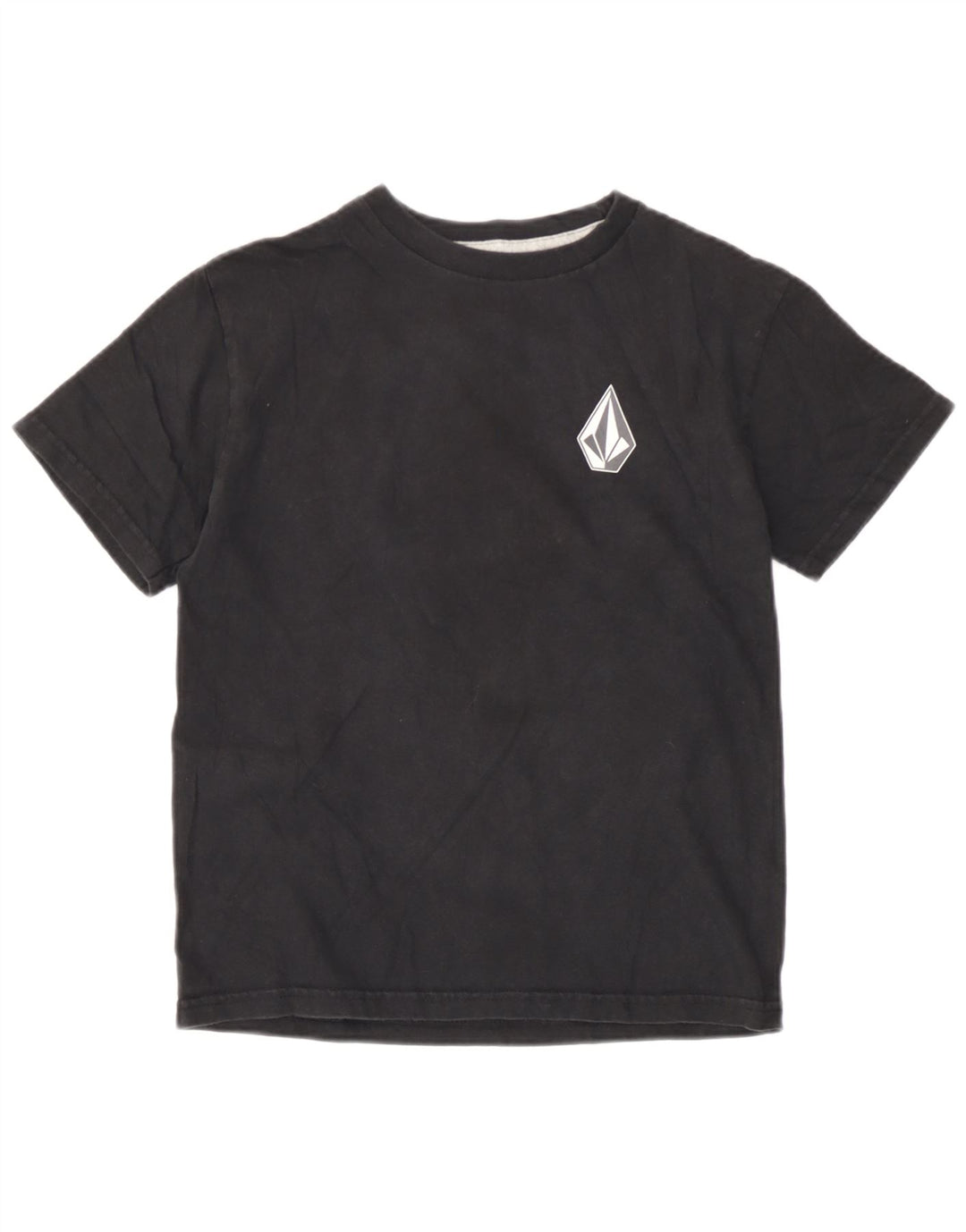 Volcom Womens Graphic T-Shirt Top UK 10 Small Black Cotton