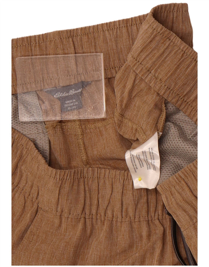 Eddie Bauer Mens Sport Shorts XL  Brown Polyester