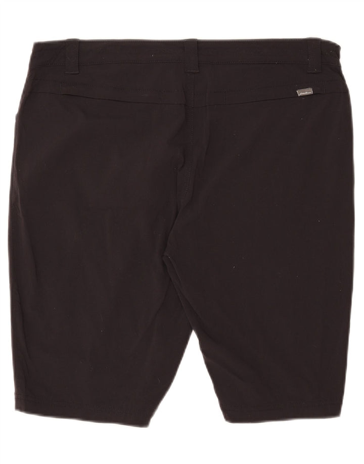 Eddie Bauer Womens Casual Shorts US 14 XL W36 Black