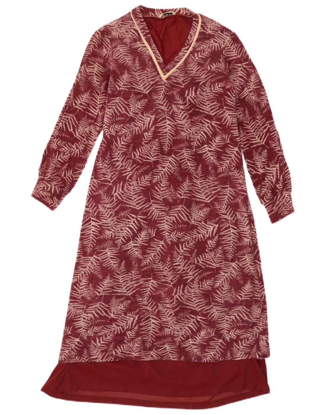 Hilton Womens 2 Piece Set UK 10 Small Burgundy Floral
