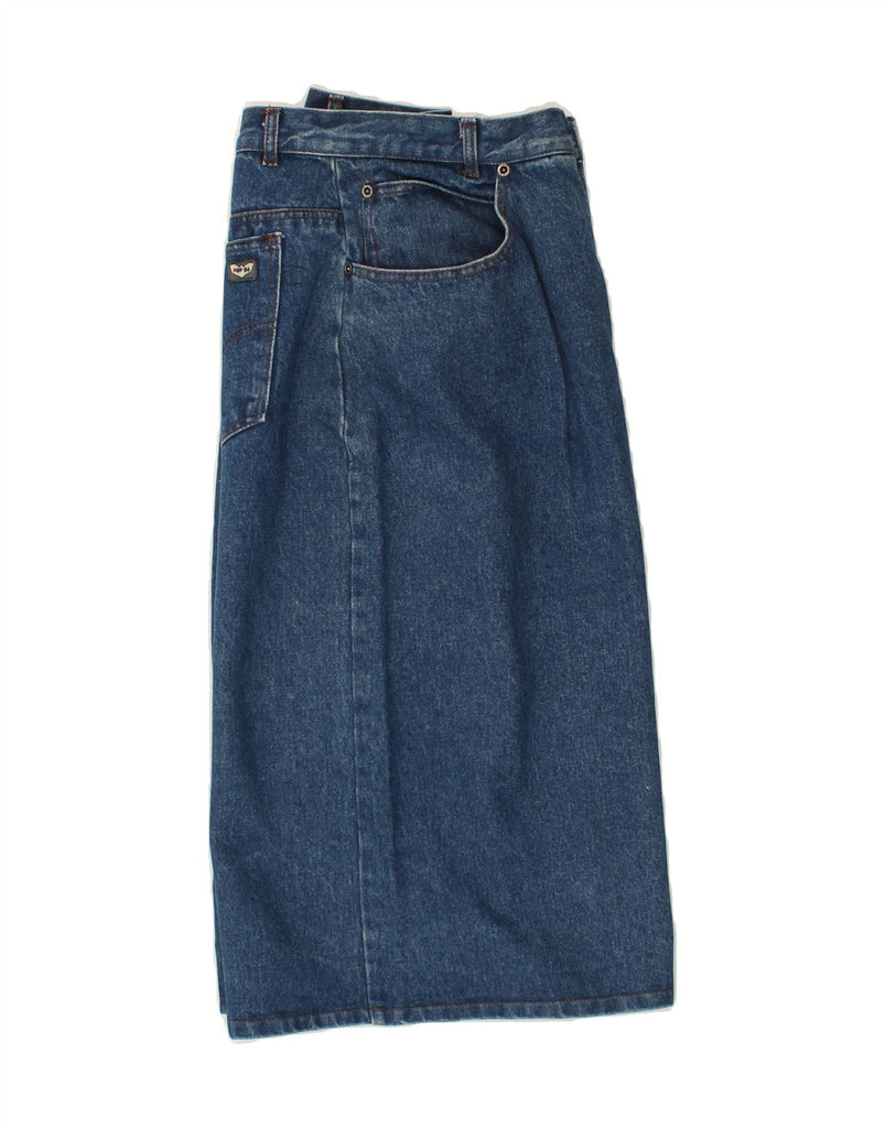 VINTAGE Womens Denim Skirt EU 38 Medium W34 Blue Cotton Vintage Vintage and Second-Hand Vintage from Messina Hembry 