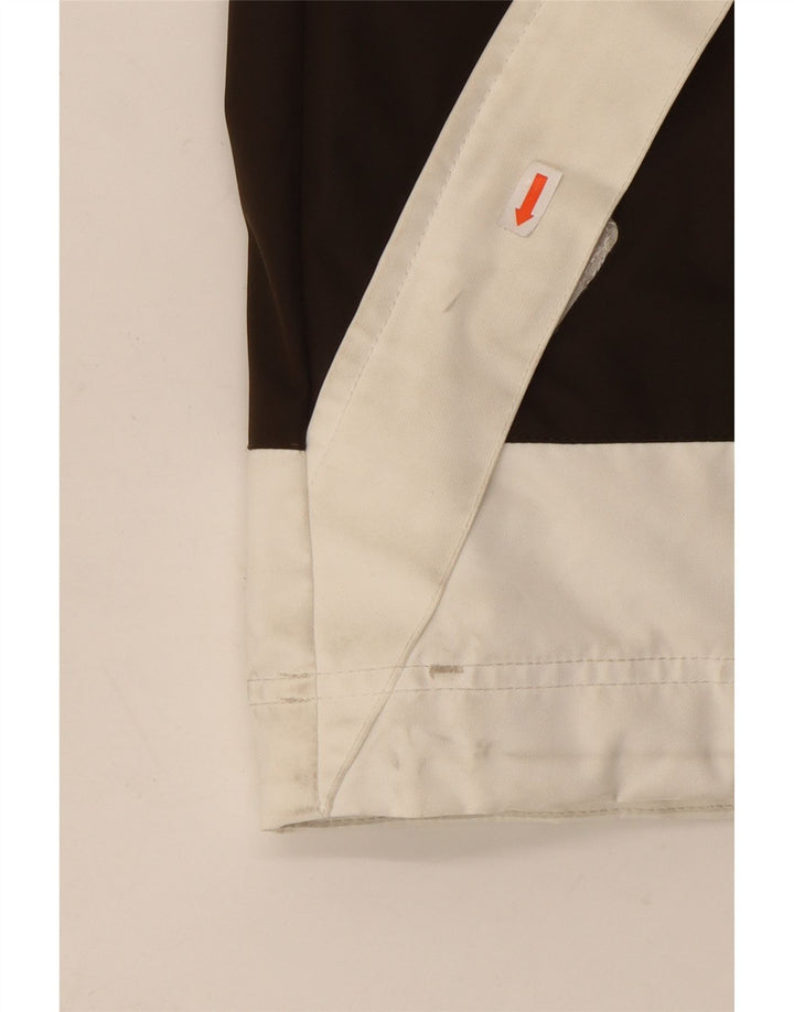 O'NEILL Mens Graphic Hooded Windbreaker Jacket UK 42 XL Black Colourblock