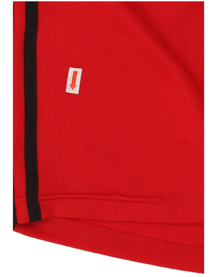 Adidas Mens Graphic Top Long Sleeve Medium Red Polyester