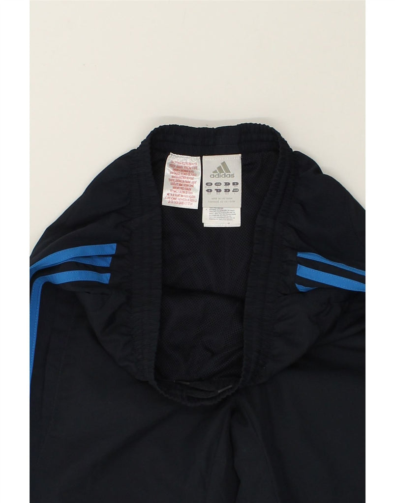 ADIDAS Boys Tracksuit Trousers 13-14 Years Navy Blue Polyester | Vintage Adidas | Thrift | Second-Hand Adidas | Used Clothing | Messina Hembry 