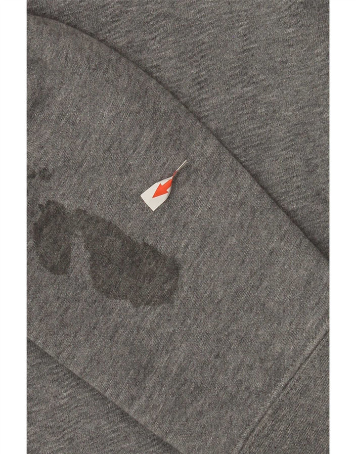 Nike Mens Graphic Sweatshirt Jumper Large Grey Colourblock Cotton
