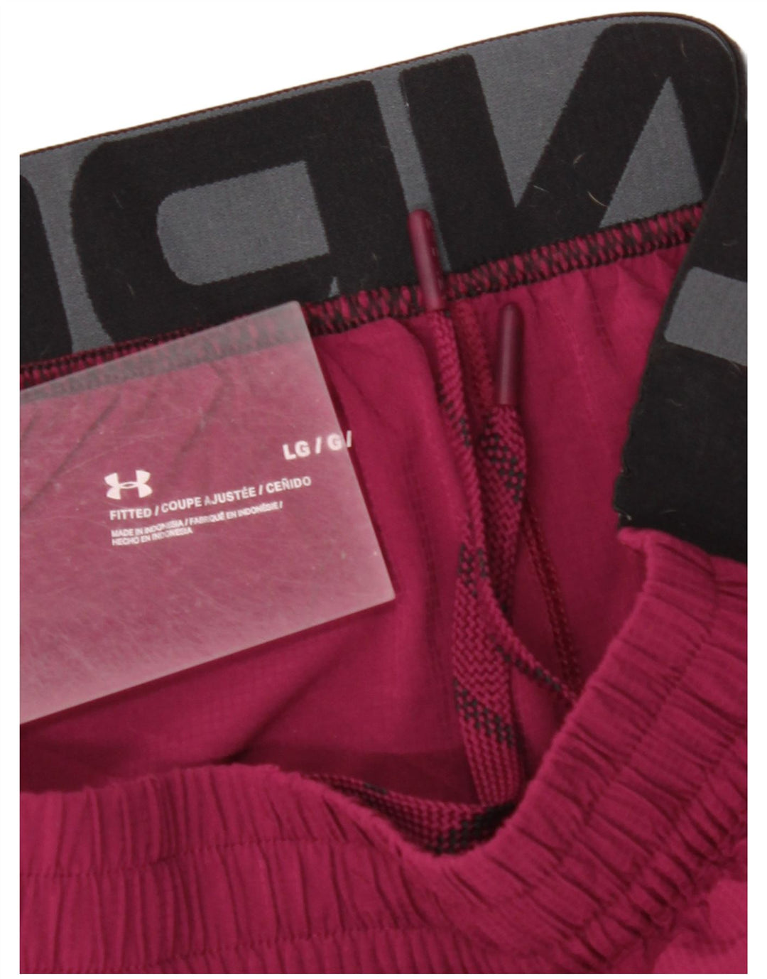 UNDER ARMOUR Mens Graphic Sport Shorts Large  Burgundy