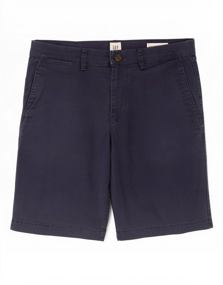 Gap Mens Khakis Chino Shorts Medium W30 Navy Blue Cotton