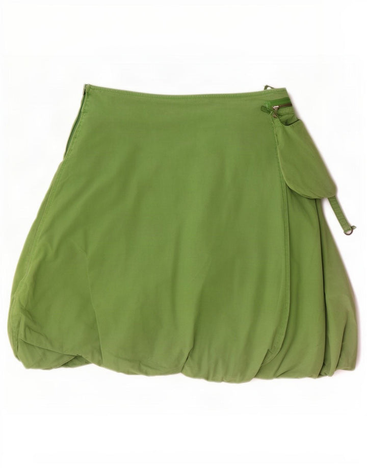 Desigual Womens Bubble Skirt EU 38 Medium W30 Green