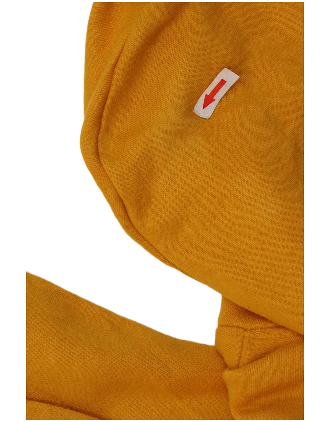 Zara Womens Oversized Hoodie Jumper UK 10 Small Yellow Polyester