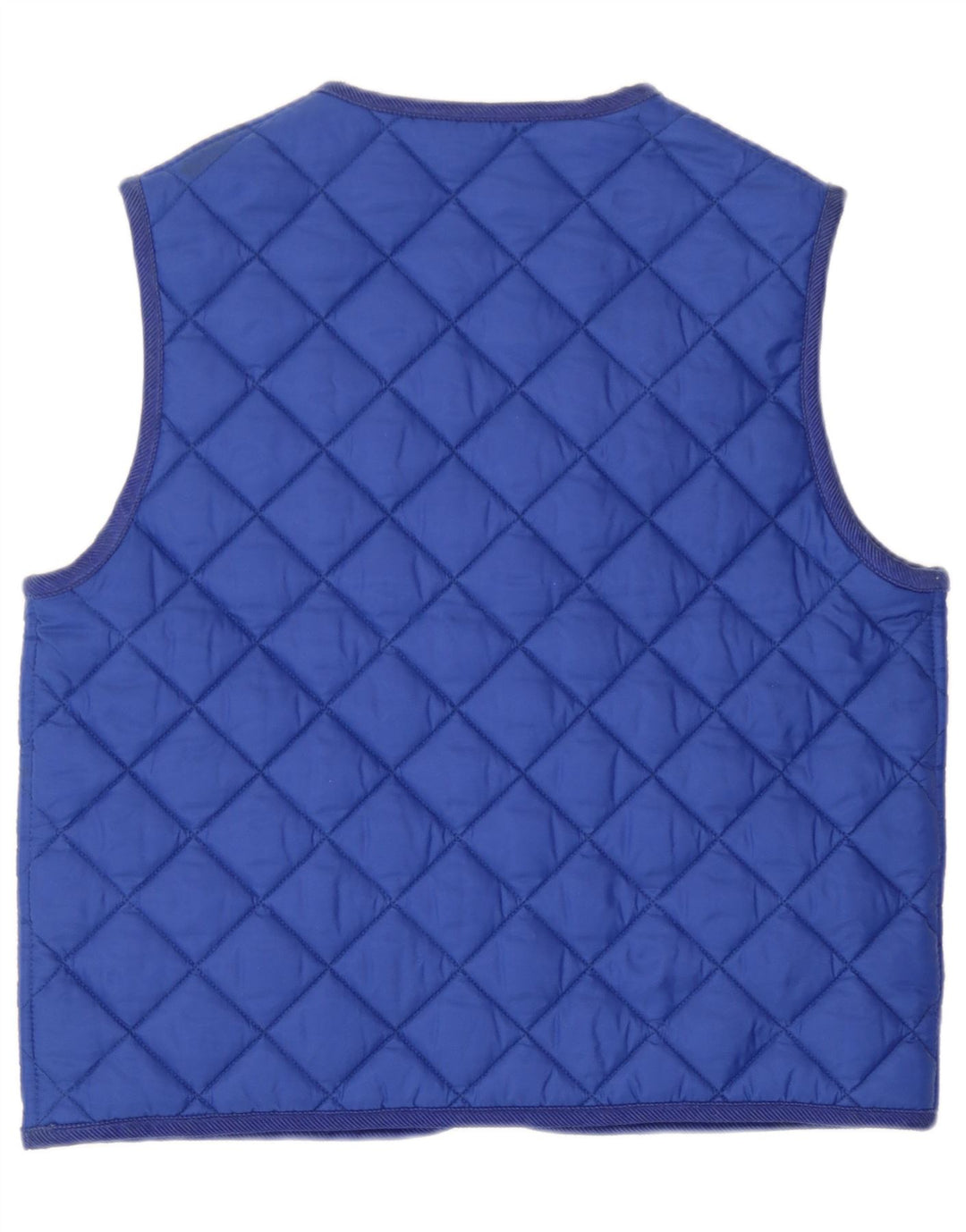 Benetton Womens Quilted Gilet UK 18 XL Blue Polyamide