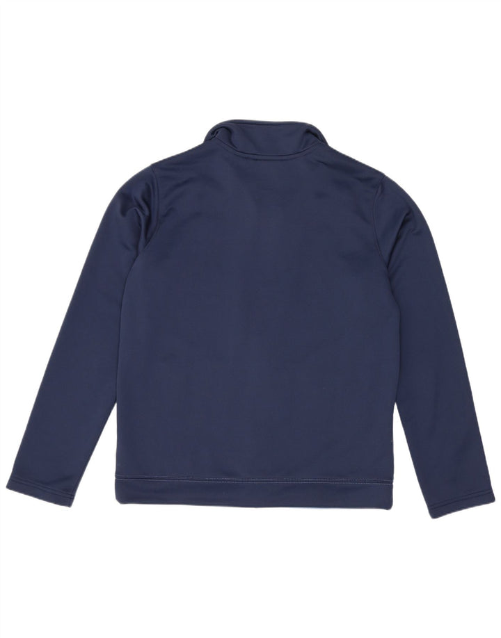 Nike Boys Standard Tracksuit Top Jacket 13-14 Years XL Blue Colourblock