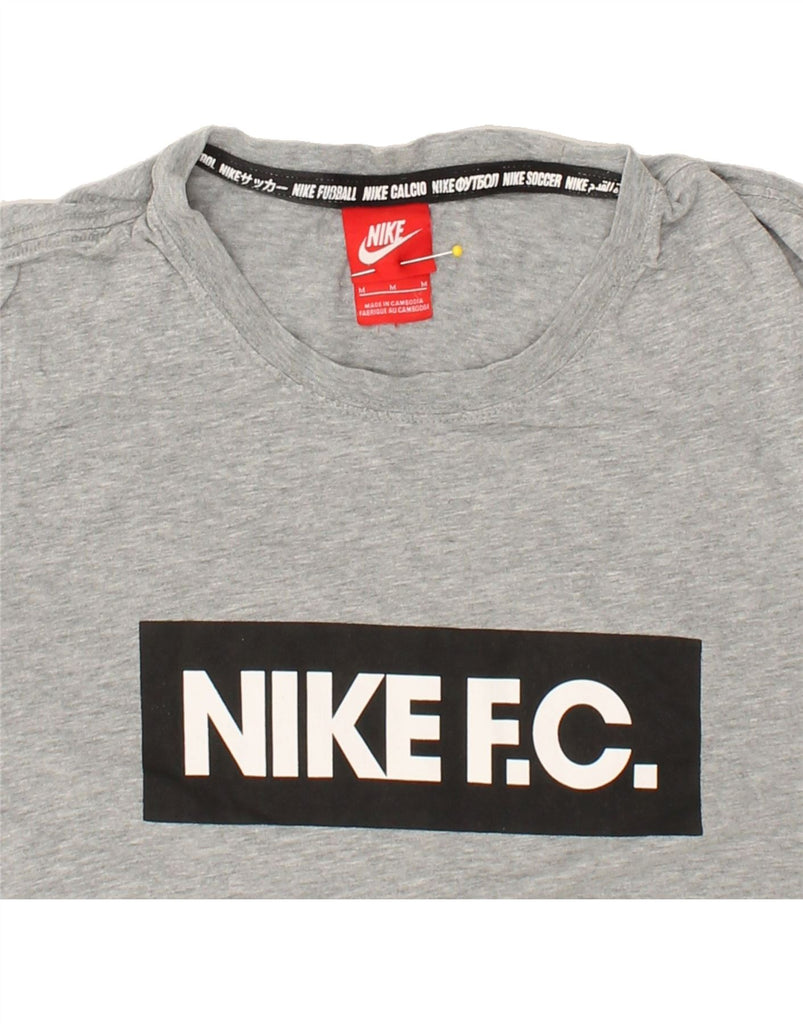 NIKE Mens Graphic T-Shirt Top Medium Grey Cotton | Vintage Nike | Thrift | Second-Hand Nike | Used Clothing | Messina Hembry 