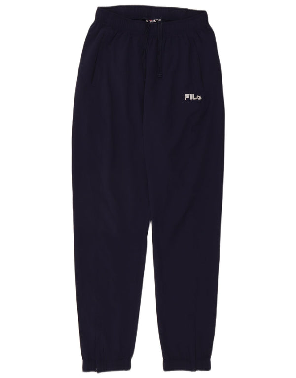 Fila Mens Tracksuit Trousers Joggers Small Navy Blue Polyester