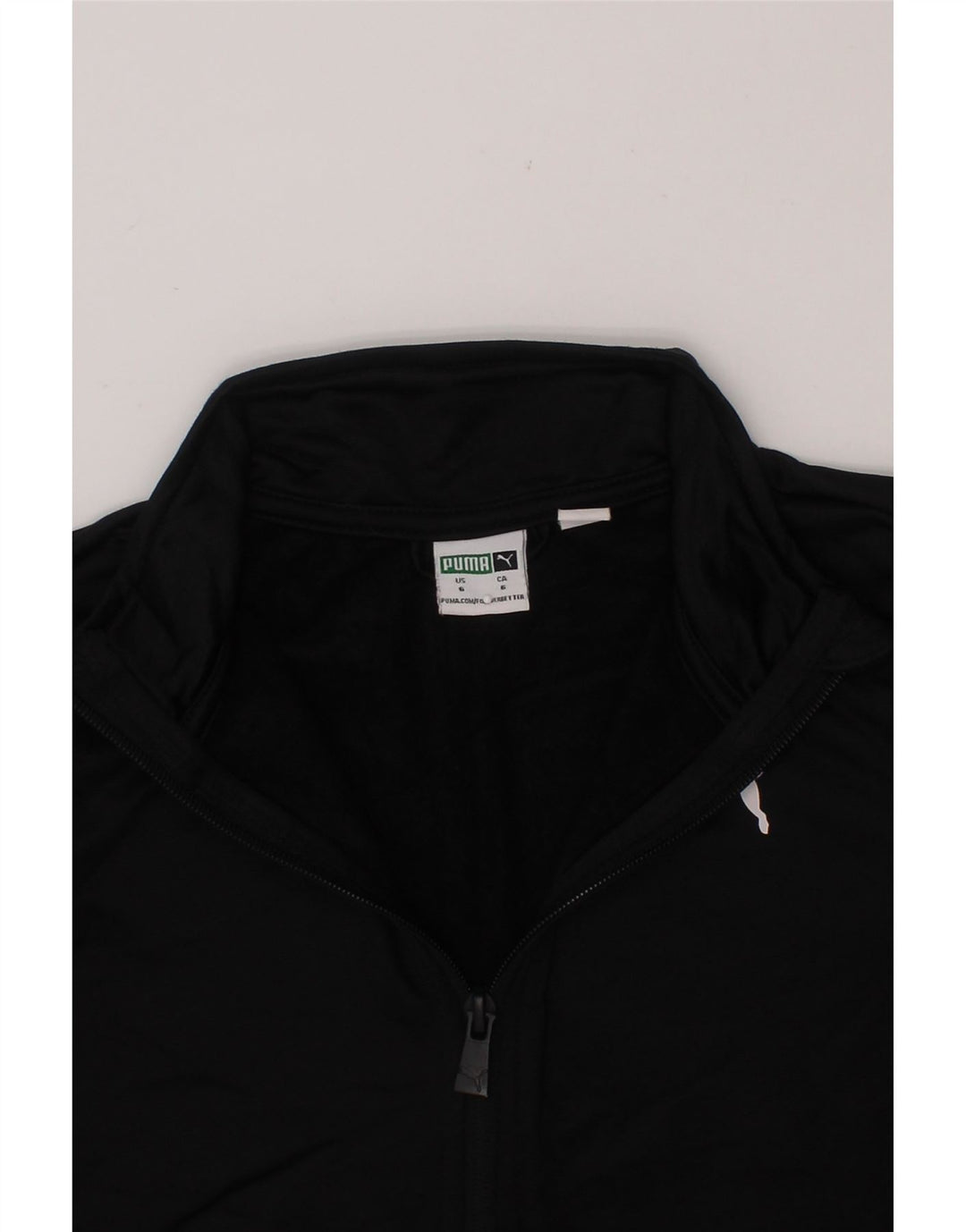 PUMA Boys Graphic Tracksuit Top Jacket 5-6 Years XS Black Polyester Vintage Puma and Second-Hand Puma from Messina Hembry 