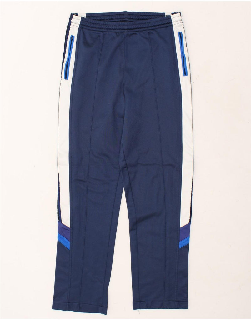 ASICS Womens Graphic Tracksuit Trousers Medium Navy Blue Colourblock | Vintage Asics | Thrift | Second-Hand Asics | Used Clothing | Messina Hembry 