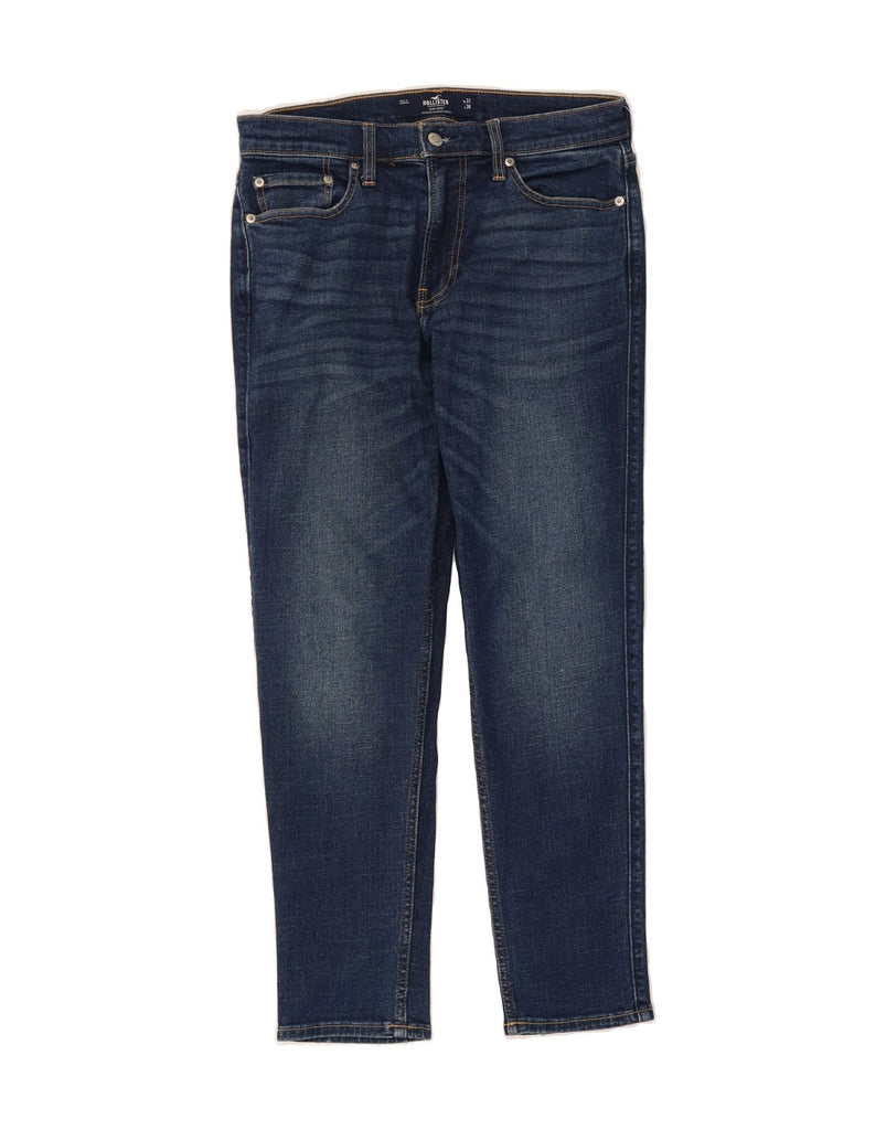 HOLLISTER Mens Slim Tapered Jeans  W32 L30 Blue Cotton Vintage Hollister and Second-Hand Hollister from Messina Hembry 